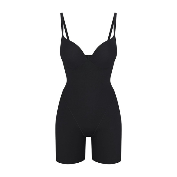 SKIMS ULTIMATE PUSH UP BUTT ENHANCING PADDED MID THIGH BODYSUIT ONYX M - Picture 5 of 7